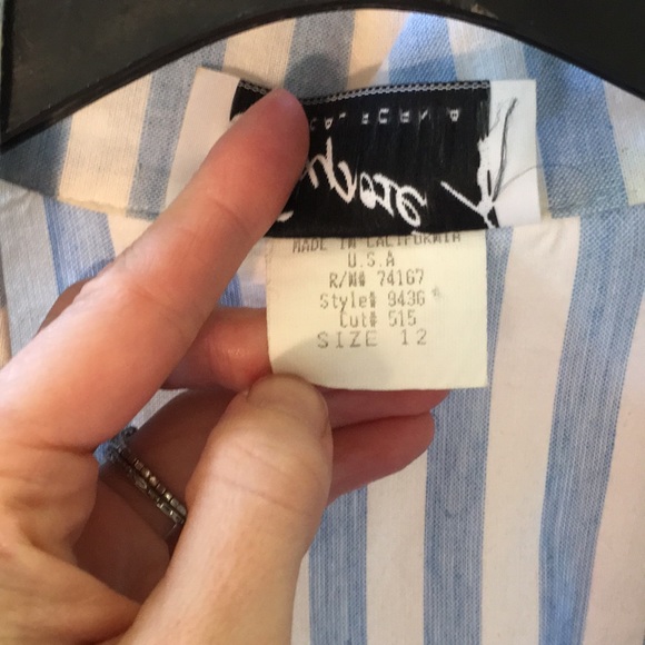 Vintage Poplin Striped Dress - Picture 4 of 5